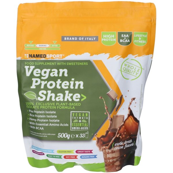 Vegan Protein Shake 500 Gr - Integratore Di Proteine Per Vegani-image