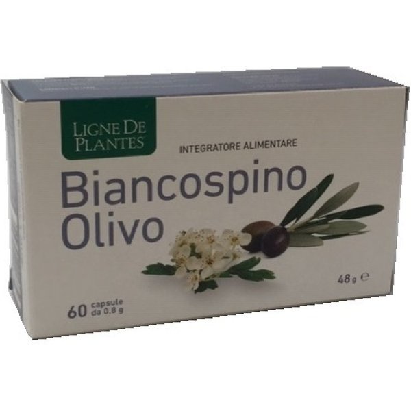 Biancospino Olivo 60 Capsule - Integratore Per Il Sistema Cardiocircolatorio-image