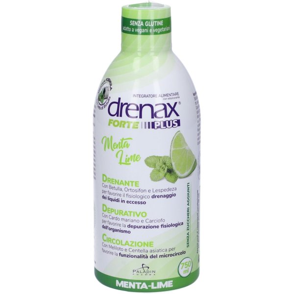 Drenax Forte Plus Gusto Menta Lime 750 Ml - Integratore Drenante E Depurativo-image