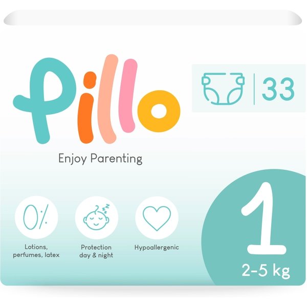 Pillo Premium 33 Pannolini Taglia 1 - New Born (2-5 Kg)-image