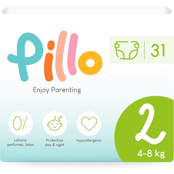 Pillo Premium 31 Pannolini Taglia 2 - Mini (4-8 Kg)-image