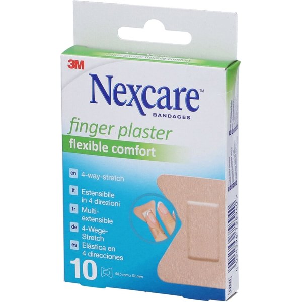 Nexcare Finger Plaster Flexible Comfort - 10 Cerotti 44,5 Mm X 51 Mm-image