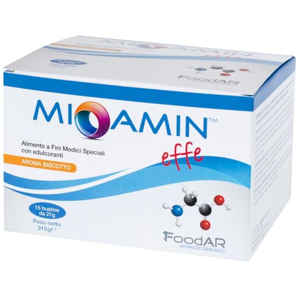 Foodar Research Mioamin Effe 15 Bustine Gusto Biscotto - Alimento A Fini Medici Speciali-image