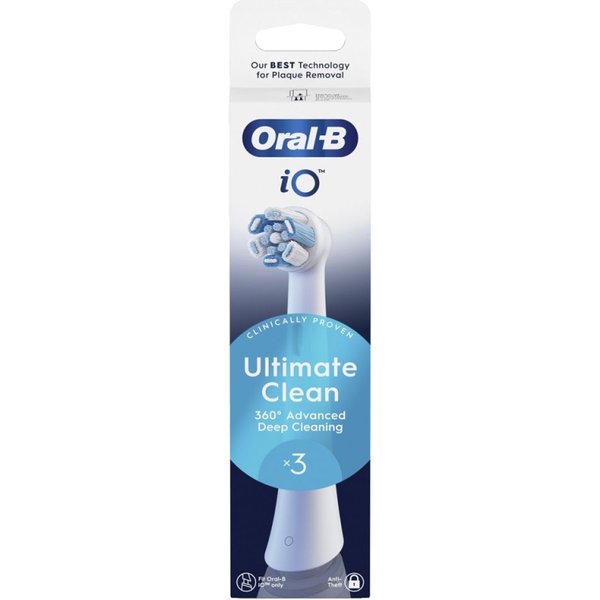 Procter & Gamble Oral-B Io Series Ultimate Clean - 3 Testine Di Ricambio - Bianco-image
