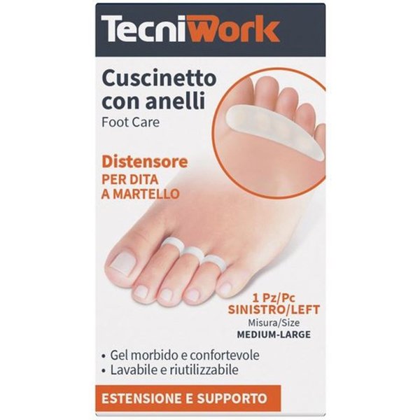 Cuscinetto Distensore Per Dita A Martello - Piede Sinistro Misura M/L-image