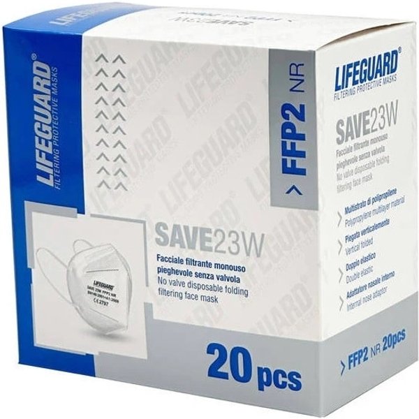 Lifeguard Save 23W - 20 Mascherine Facciali Filtranti FFP2-image