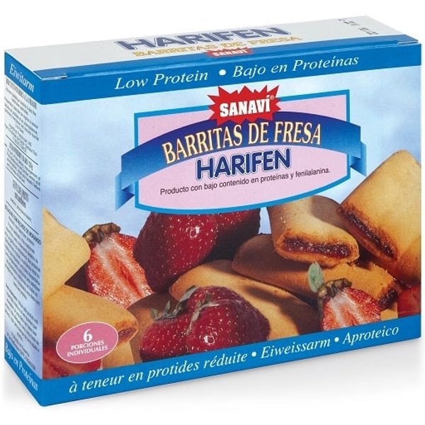 Dmf Dietetic Metabolic Food Harifen Snack Fragola Aproteico 125 Gr-image