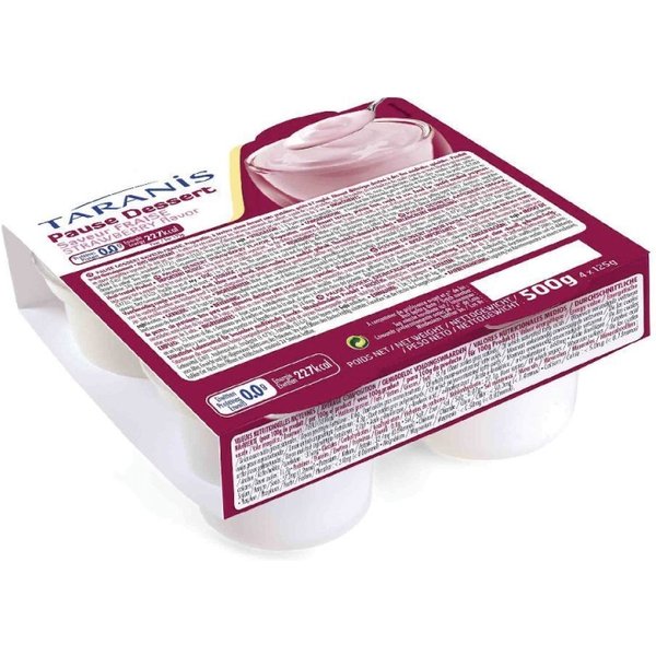 Dmf Dietetic Metabolic Food Taranis Pausa Dessert Aproteico Gusto Fragola 4 X 125 Gr-image