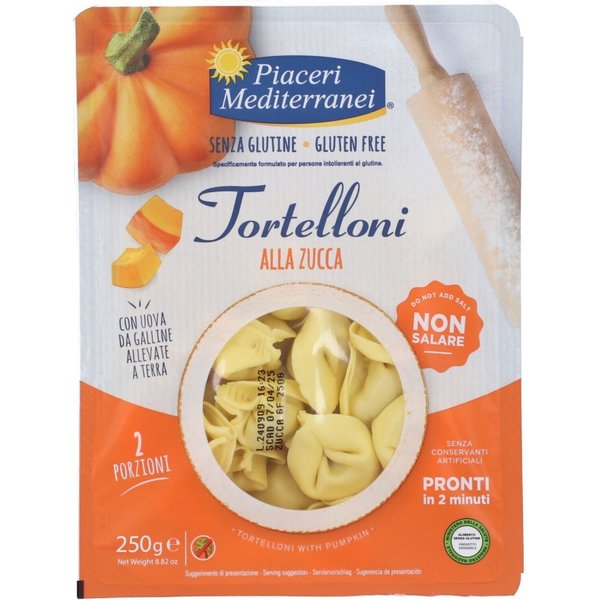 Piaceri Mediterranei Tortelloni Alla Zucca Senza Glutine 250 Gr-image