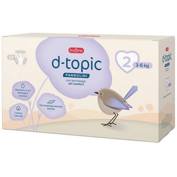 Buona D-Topic - 24 Pannolini Taglia 2 (3-6 Kg)-image