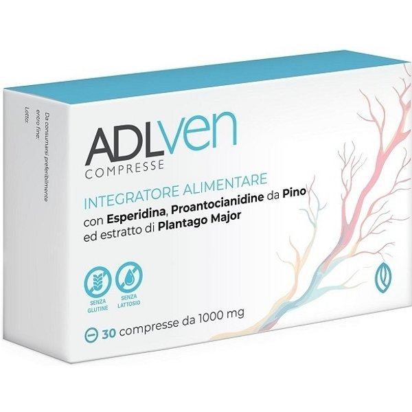 Adlven 30 Compresse - Integratore Per I Vasi Sanguigni E Antiossidante-image