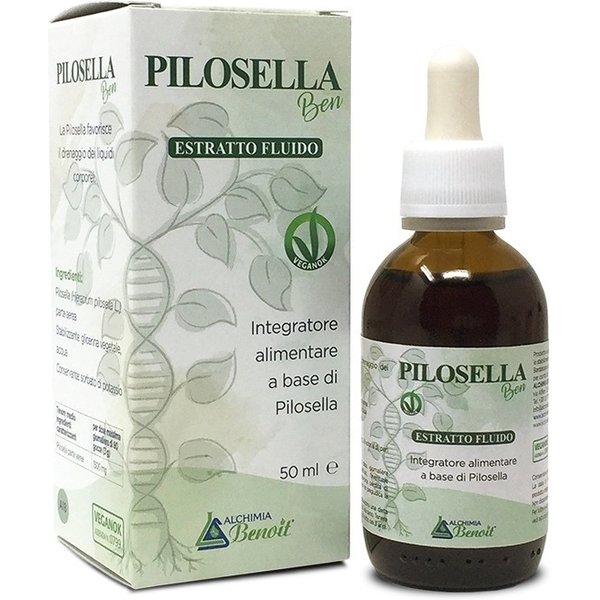 Pilosella Benoit Estratto Fluido 50 Ml - Integratore Per Il Drenaggio Dei Liquidi Corporei-image