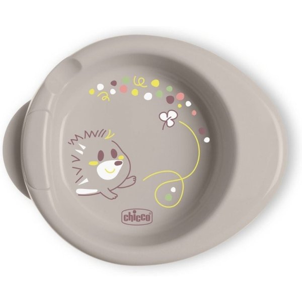 Artsana Chicco Piatto Pappacalda Termico Per Bambini 6M+ Grigio-image