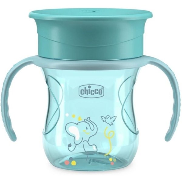 Chicco Perfect Cup 12M+ - Tazza 360° Colore Azzurro 200 Ml-image