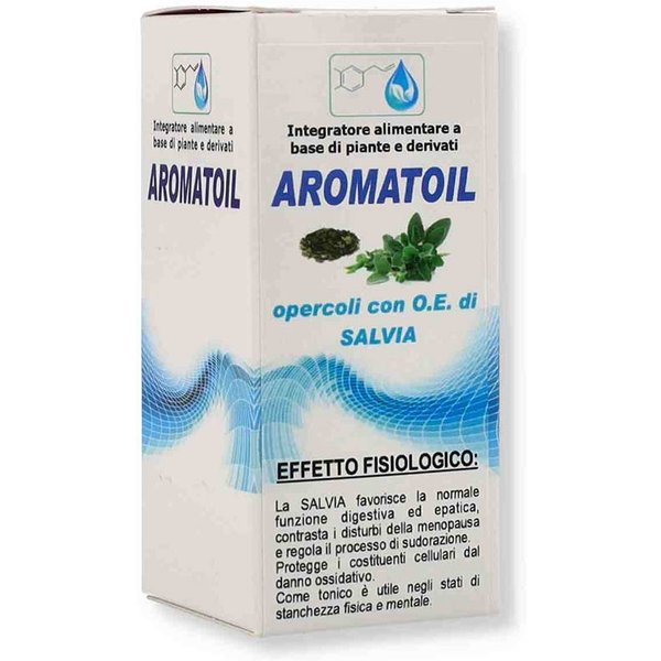 Aromatoil Salvia 50 Opercoli - Integratore Per Digestione, Fegato E Menopausa-image