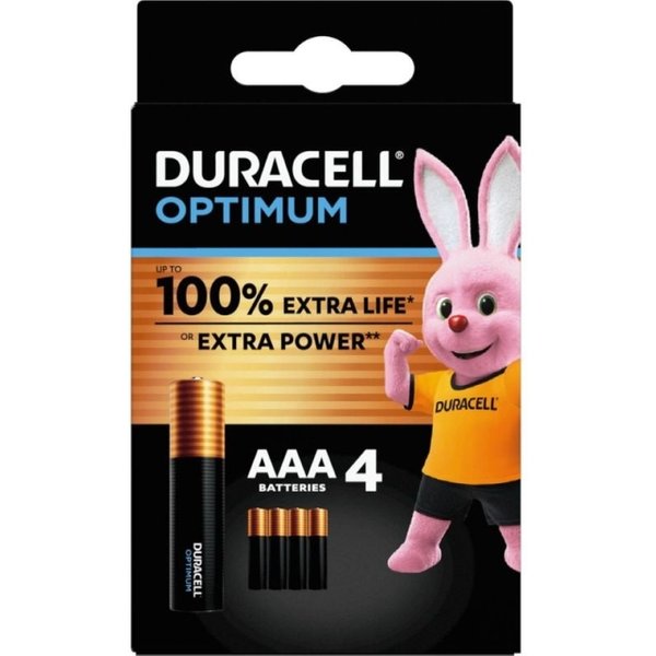 Duracell Italy Duracell Optimum - 4 Batterie Aaa 1,5 Volt Alcaline-image