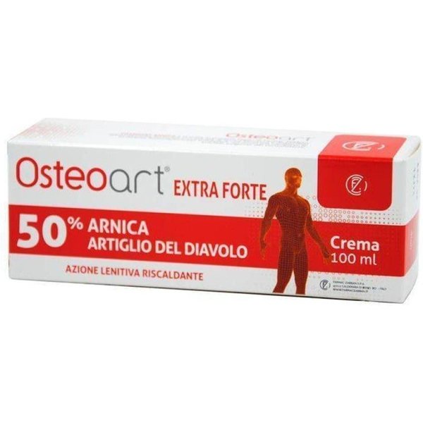 Osteoart Extra Forte 50% Arnica Artiglio Del Diavolo - Crema Lenitiva E Calmante Per Massaggio Muscolare 100 Ml-image