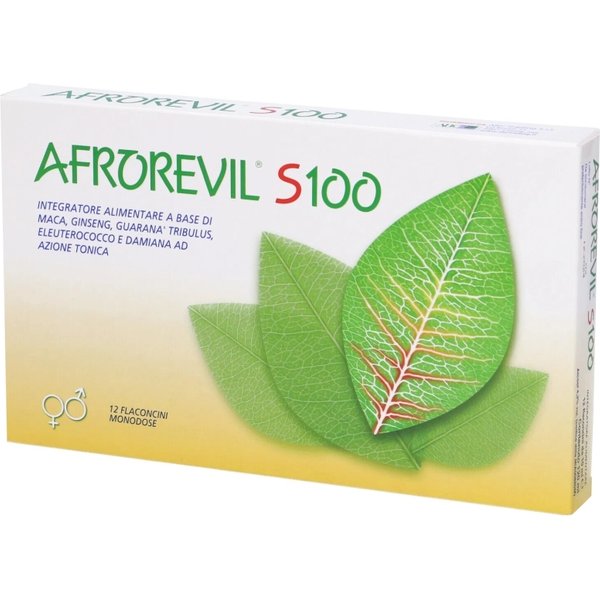 Afrorevil S100 12 Fiale Da 10 Ml - Integratore Energizzante Rinvigorente Stimolante Sessuale-image