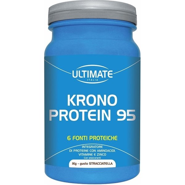 Ultimate Italia Krono Protein 95 - Integratore Di Proteine Per La Massa Muscolare 1 Kg Gusto Stracciatella-image
