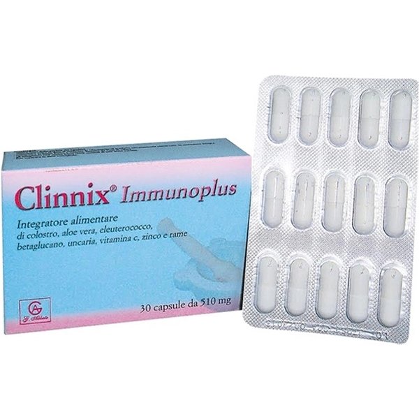 Clinnix Immunoplus Integratore Alimentare di Colostro 30 Capsule-image