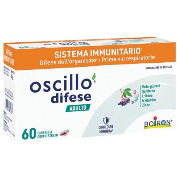 Boiron Oscillo Difese Adulto 60 Compresse - Integratore Per Le Difese Immunitarie-image