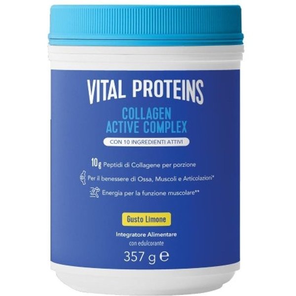 Vital Proteins Collagen Active Complex Gusto Limone 357 Gr - Integratore Per Le Ossa, I Muscoli E Le Articolazioni-image