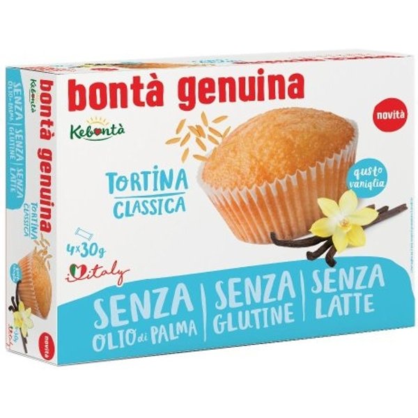 Alimenta Srl Tortina Classica - Tortina Al Gusto Vaniglia Senza Glutine E Senza Latte 120 Gr-image