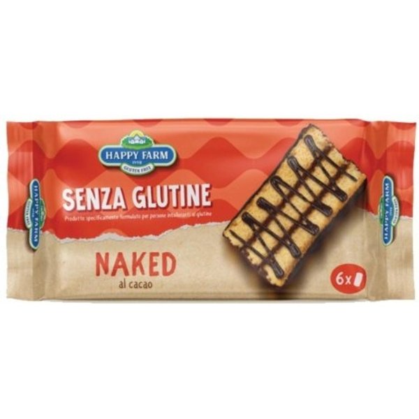 Happy Farm Naked - Merendina Di Pan Di Spagna Con Crema Al Cacao E Cioccolato Fondente, Senza Glutine 198 Gr-image