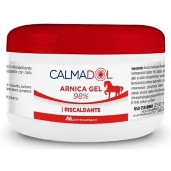 Calmadol Arnica Gel 98% Riscaldante Per Dolori Muscolari, Tensioni E Massaggi Sportivi 250 Ml-image