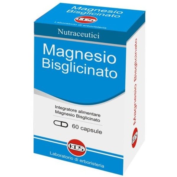 Kos Magnesio Bisglicinato 60 Capsule - Integratore Per I Muscoli, Il Sistema Nervoso E La Stanchezza-image