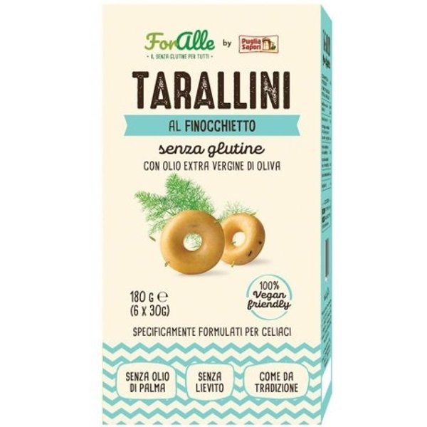 Foralle Tarallini Al Finocchietto - Snack Salato Senza Glutine 180 Gr-image
