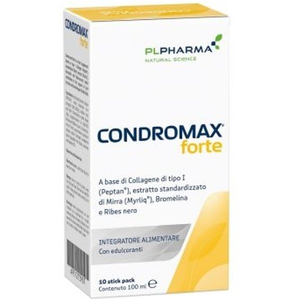 Condromax Forte 10 Stick Pack - Integratore Per Le Articolazioni E Il Drenaggio Dei Liquidi Corporei-image