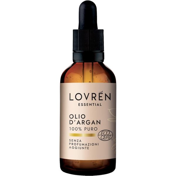 Biocom S.R.L. Lovren Olio Di Argan Puro Biologico Idratante Anti-Age Per Viso Corpo E Capelli 30 Ml-image