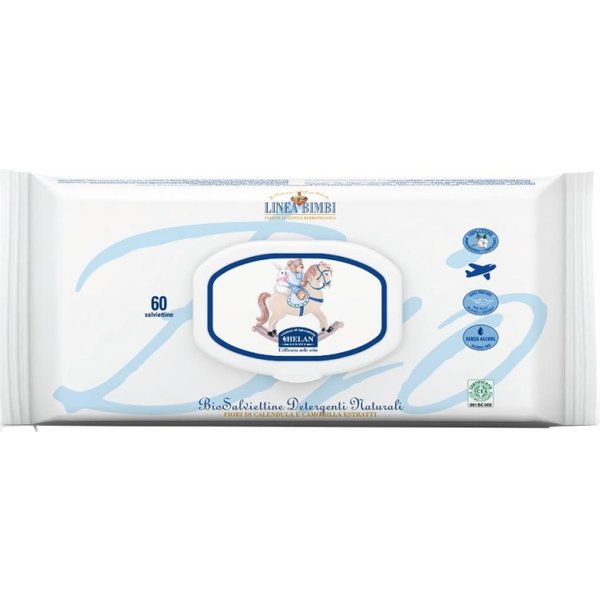 Helan Bimbi Biosalviettine - 60 Salviettine Biodegradabili Per Neonati E Bambini-image
