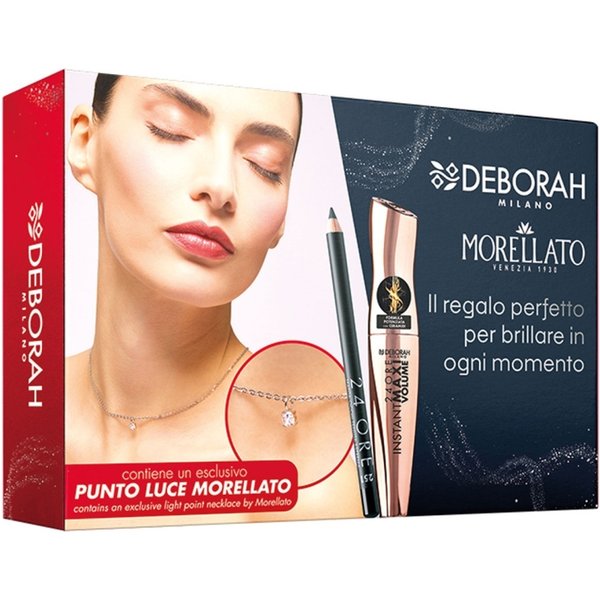 Deborah Beauty Kit & Morellato N. 01 - Mascara Instant Maxi Volume + Matita Occhi + Collana-image