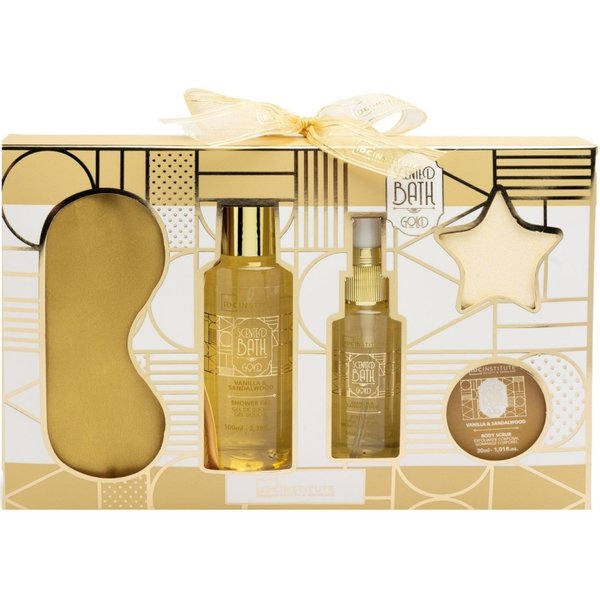Idc Institute Scented Cofanetto Bagno Gold Relax Essentials - Rituale Di Benessere E Relax-image