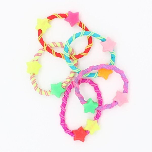 Ib Fashion Hair 5 Elastici Per Capelli Con Design Stellato-image