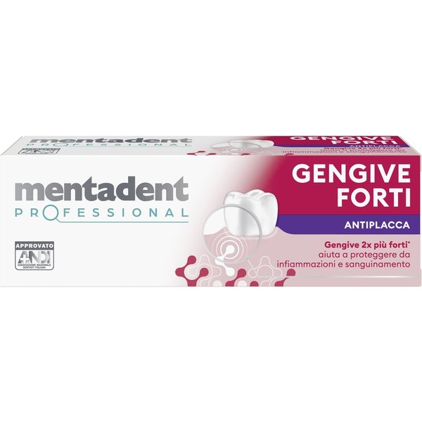 Mentadent Professional Gengive Forti - Dentifricio Antiplacca E Antitartaro 75 Ml-image