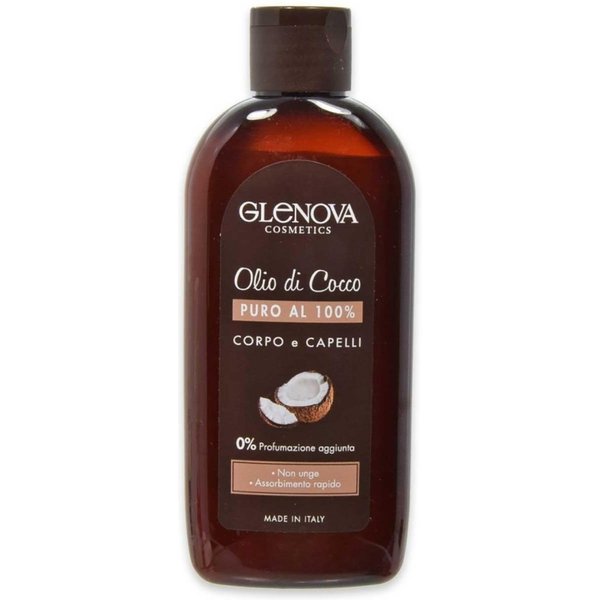 Glenova Olio Di Cocco Puro 100% - Corpo E Capelli 200 Ml-image