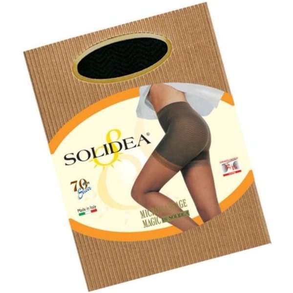 Solidea By Calzificio Pinelli Solidea Magic 70 Sheer - Collant Anticellulite Velati Compressione Graduata 70 Den (12/15 Mmhg) Taglia 3 Nero-image