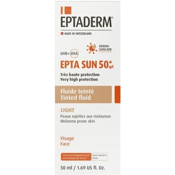 Eptaderm Crema Solare Viso Colorata 50+ SPF Epta Sun Protezione Molto Alta 50 Ml-image