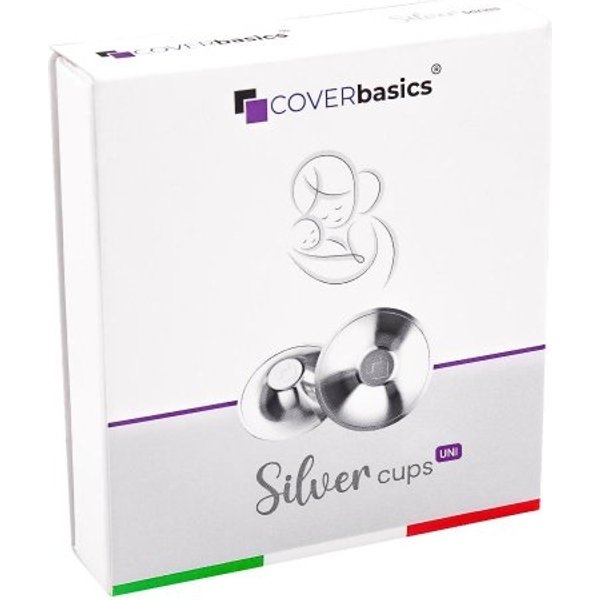 Undertilt Srl Coverbasics Silvercups - 2 Coppette Paracapezzoli In Argento Puro Per Allattamento Sereno-image