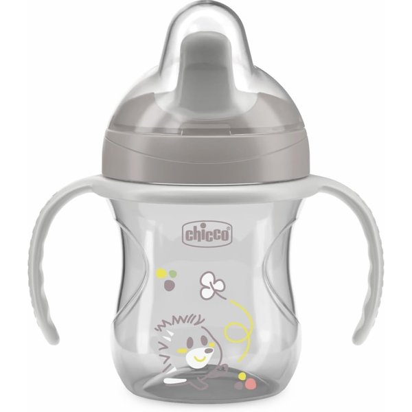 Artsana Chicco Tazza Training - Tazza Anti-Goccia 6M+ Grigio 200 Ml-image