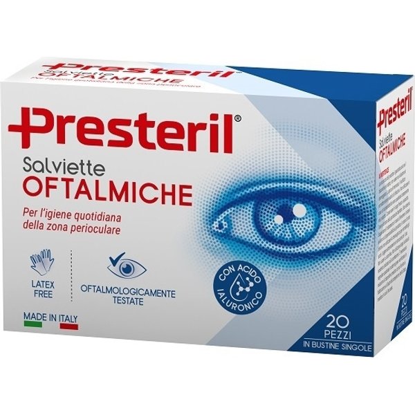 Presteril - 20 Salviette Oftalmiche Per Igiene Oculare E Palpebrale-image