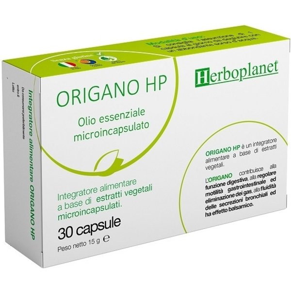 Origano Hp 30 Capsule - Integratore Per La Digestione E Le Vie Respiratorie-image