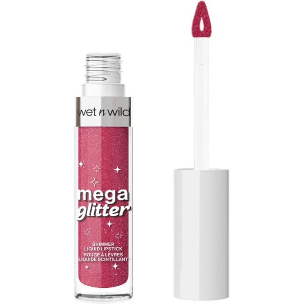 Wet N Wild Mega Glitter - Shimmer Liquid Lipstick - Rossetto Liquido - Pink Future-image