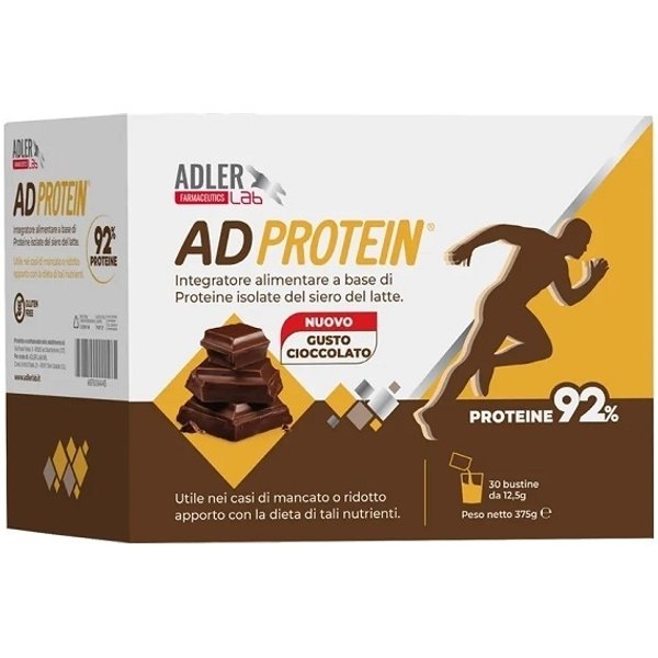 Adprotein Gusto Cioccolato 30 Bustine - Integratore A Base Di Proteine Isolate Del Siero Del Latte-image