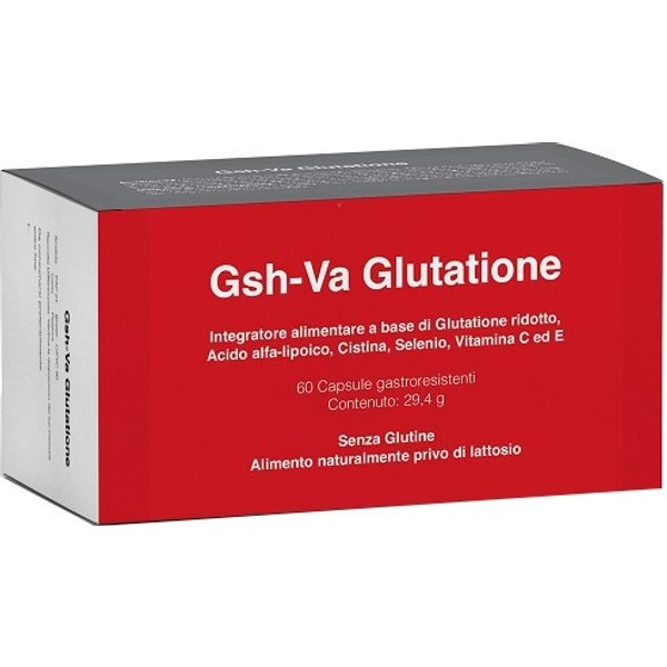 GSH-VA Glutatione Gastro 60 Capsule - Integratore Per Lo Stress Ossidativo-image
