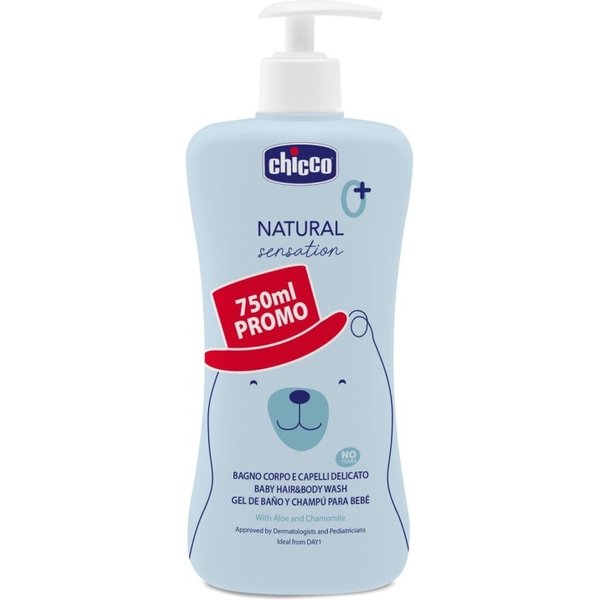 Chicco Natural Sensation - Detergente Corpo E Capelli 750 Ml-image