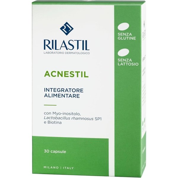 Rilastil Acnestil 30 Capsule - Integratore Per Favorire Il Benessere Della Pelle E Della Flora Intestinale-image